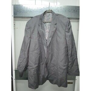Paul Fredrick Mens Suit Blazer Gray  Blend Classic Fit 54L